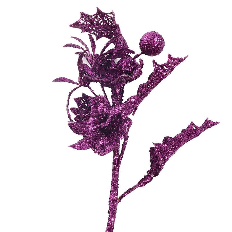 FLOR NAVIDEÑA ROJO PLATA DORADO 