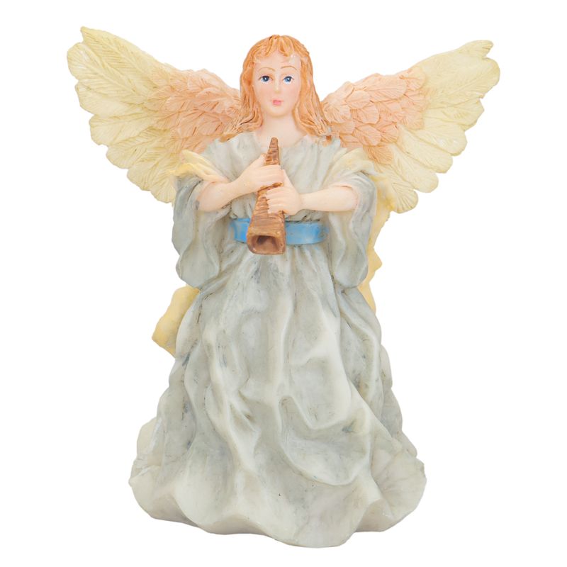 ANGEL DE PORCELANA CON CORNETA
