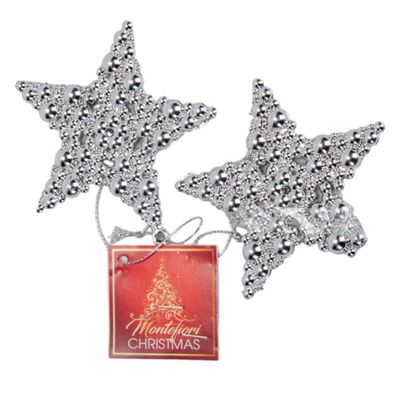 ADORNO COLGANTE ESTRELLA DECORADA 2PZS