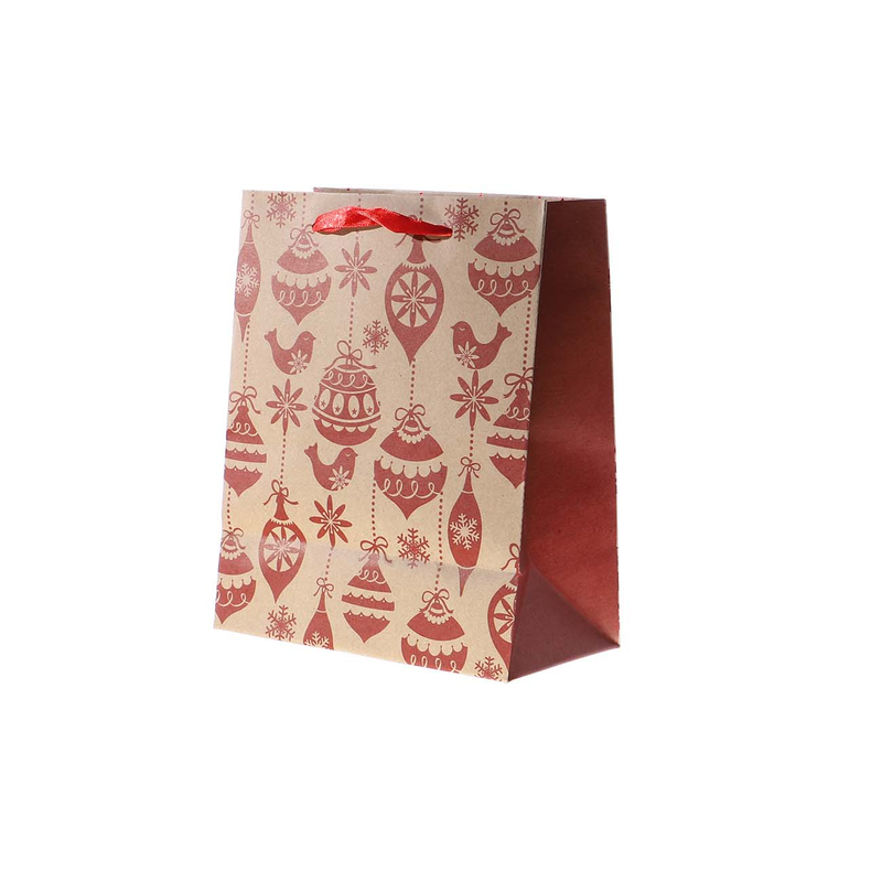 BOLSA DE REGALO NAVIDEÑO 18X22X10CM