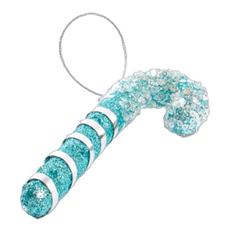 BASTON DE NAVIDAD 13CM AZUL