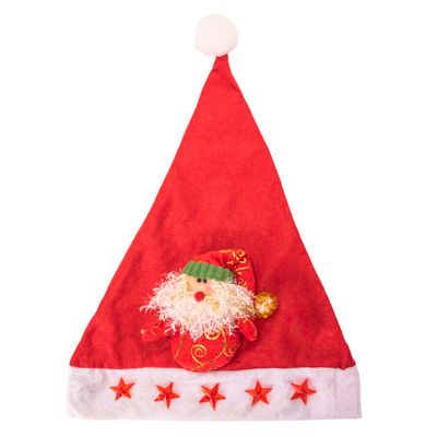 GORRO NAVIDEÑO ROJO CON PAPA NOEL 