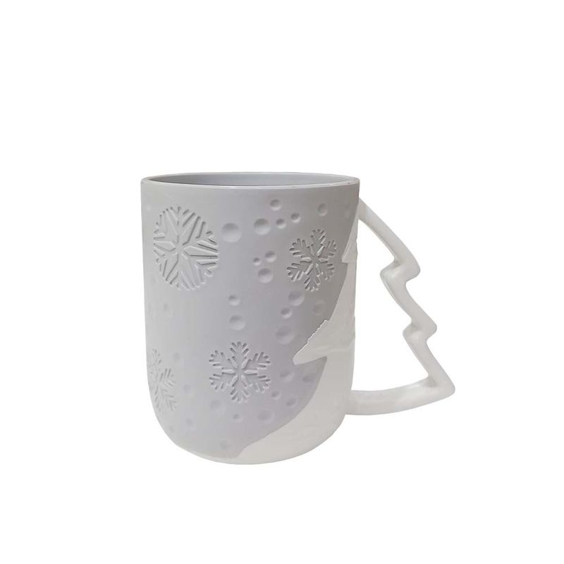 TAZA NAVIDEÑA GRIS