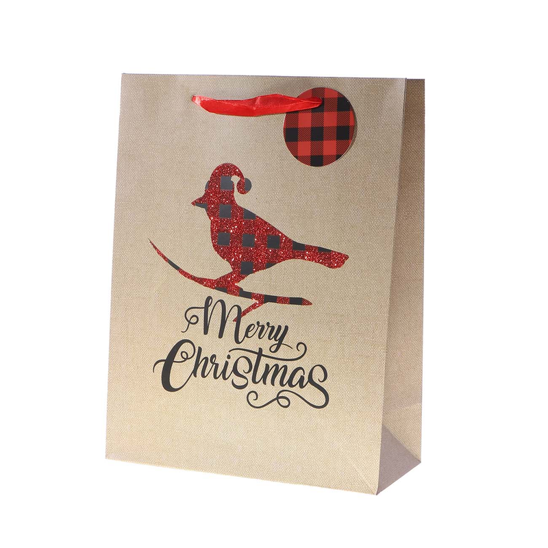 BOLSA DE REGALO NAVIDEÑO 25X32X11CM