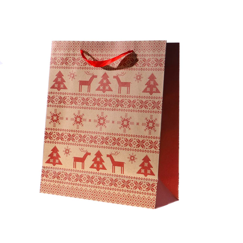 BOLSA DE REGALO NAVIDEÑO 27X32X11CM