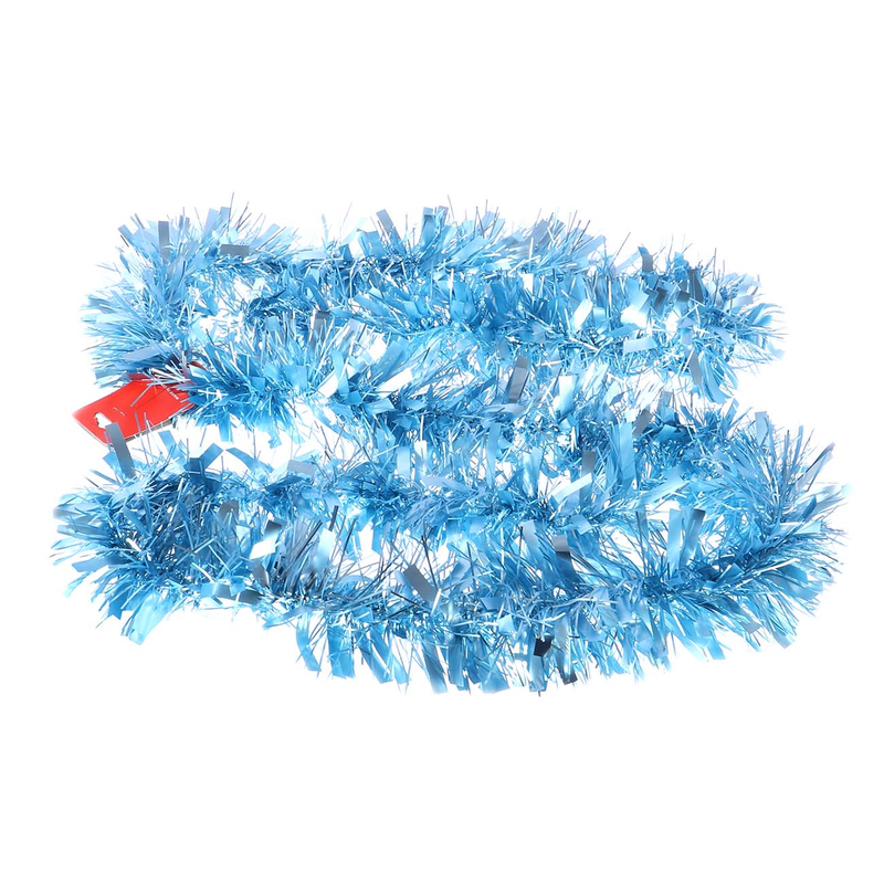 FESTON NAVIDEÑO DE PLAST CELESTE 2MX9CM