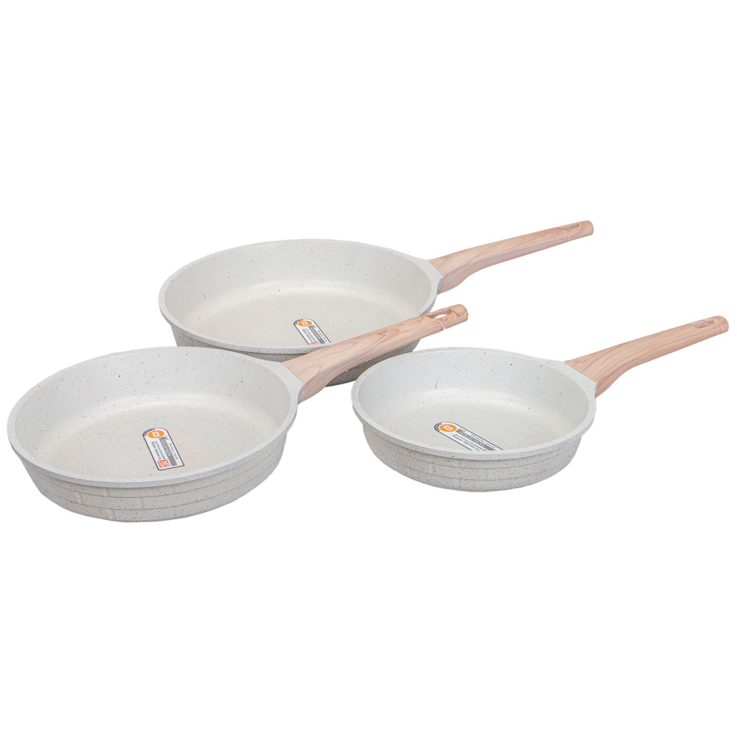 JUEGO DE SARTEN INDUCCION UCC LIFE CON 3PZS BEIGE