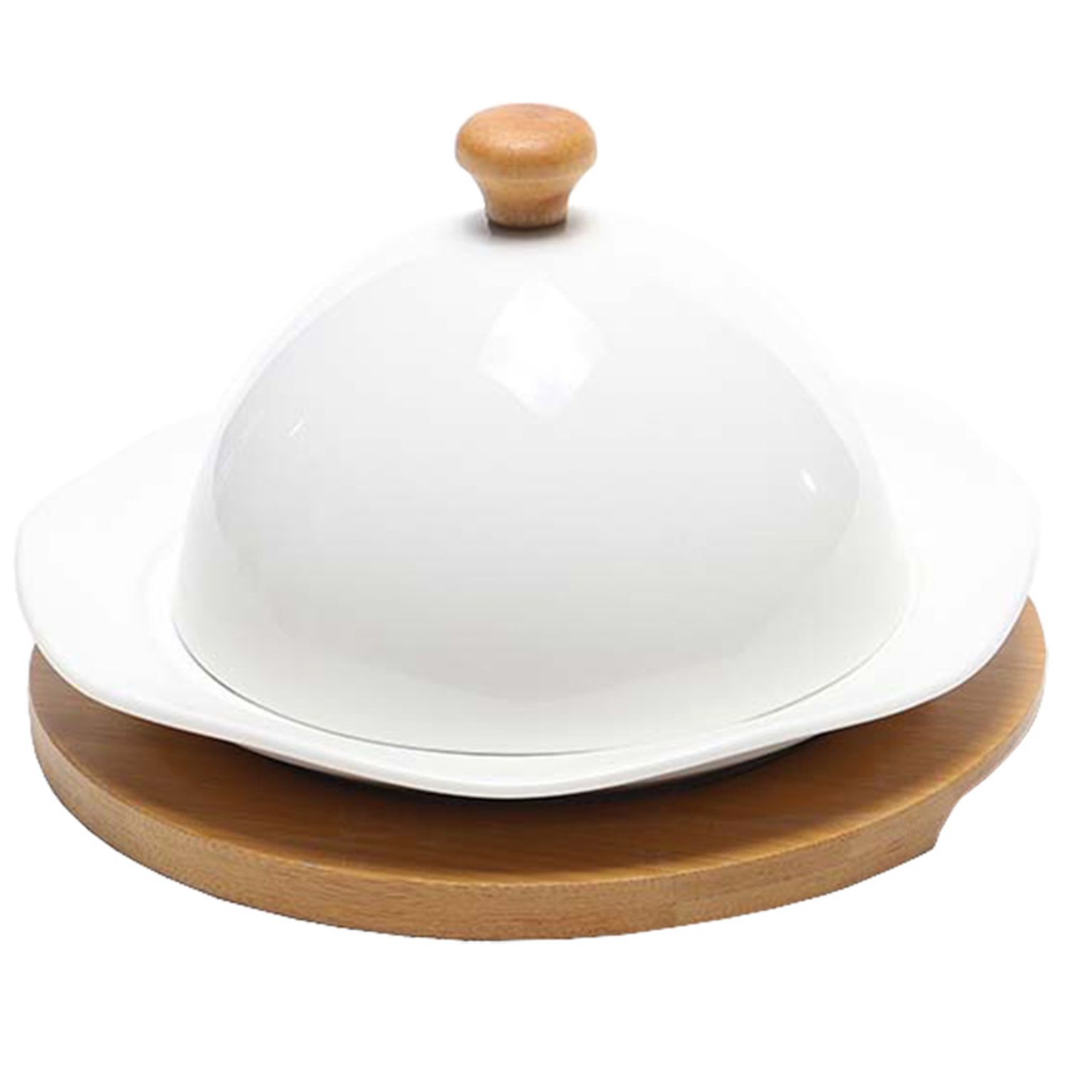 BANDEJA C/ TAPA CERAMICA REDONDA
