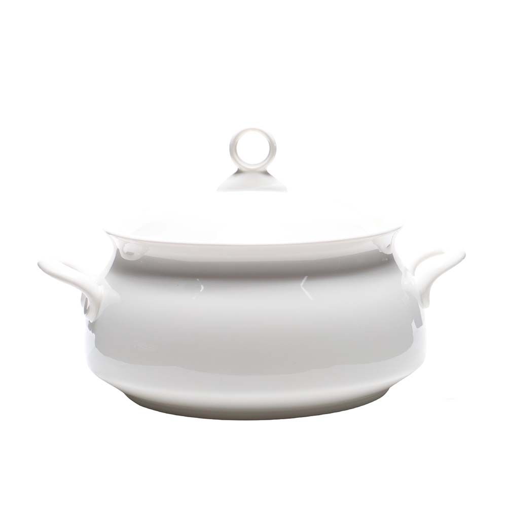 SOPERA DE CERAMICA BLANCO C/TAPA 3.5 LT