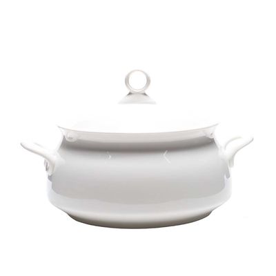 SOPERA DE CERAMICA BLANCO C/TAPA 3.5 LT