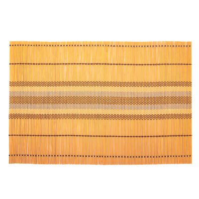 INDIVIDUAL DE MESA DE BAMBU NARANJADO 45X30CM