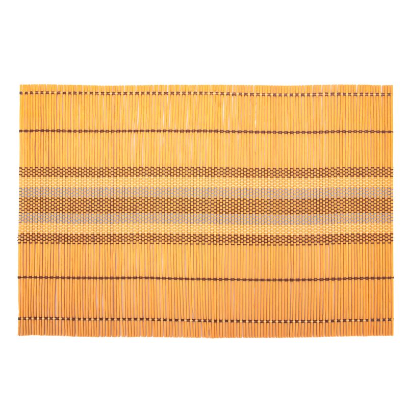 INDIVIDUAL DE MESA DE BAMBU NARANJADO 45X30CM