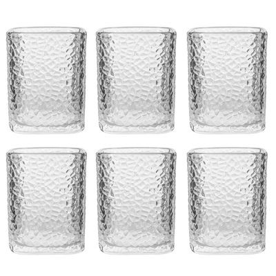 SET VASO DE VIDRIO 210ML 6PCS