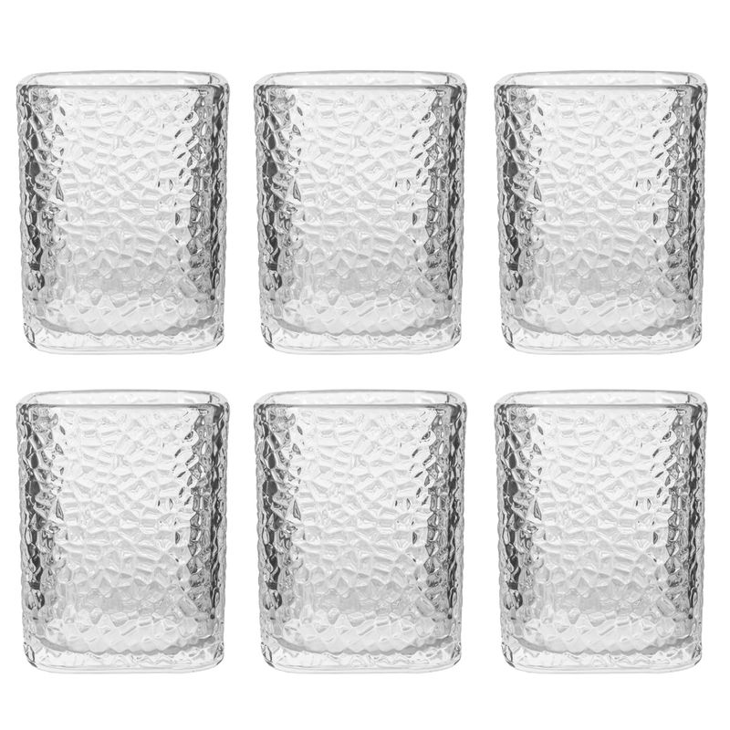 SET VASO DE VIDRIO 210ML 6PCS