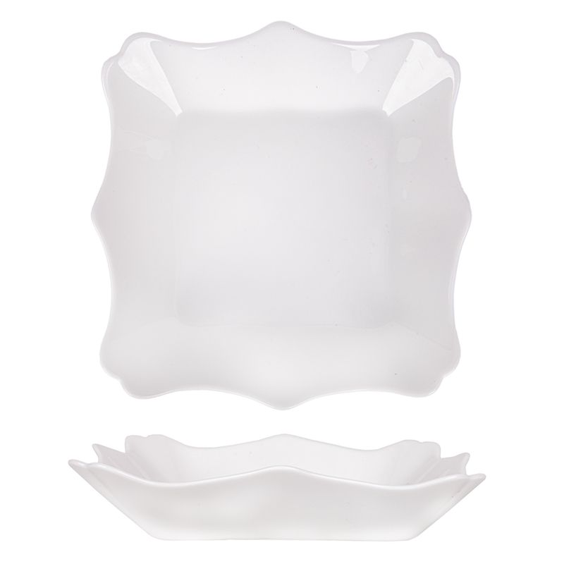 BANDEJA DE VIDRO BLANCO 17X30CM