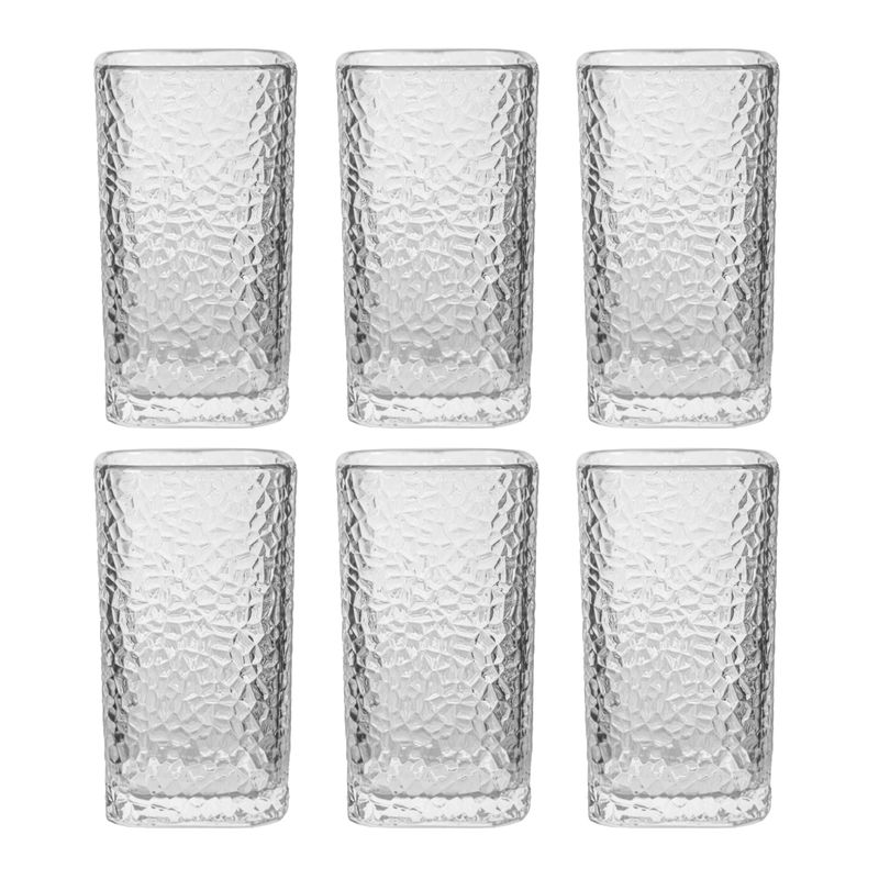 SET VASO DE VIDRIO 220ML 6PCS