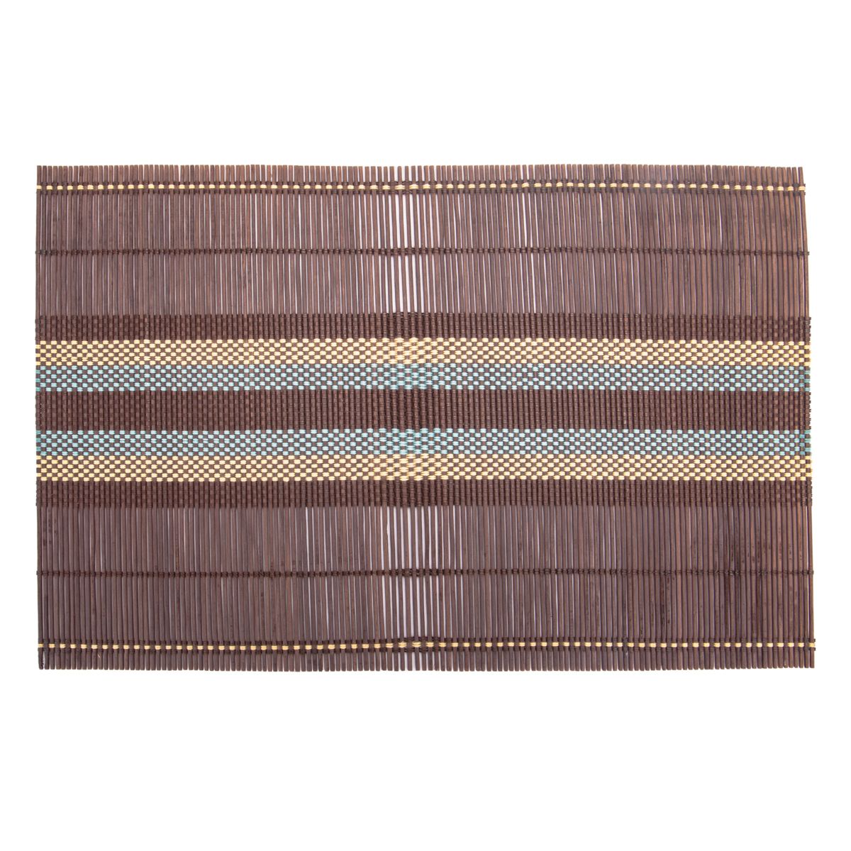 INDIVIDUAL DE MESA DE BAMBU MARRON 45X30CM