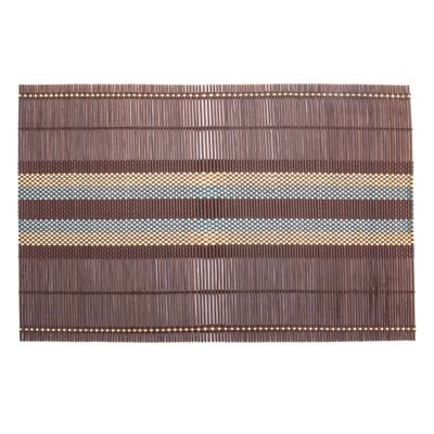 INDIVIDUAL DE MESA DE BAMBU MARRON 45X30CM