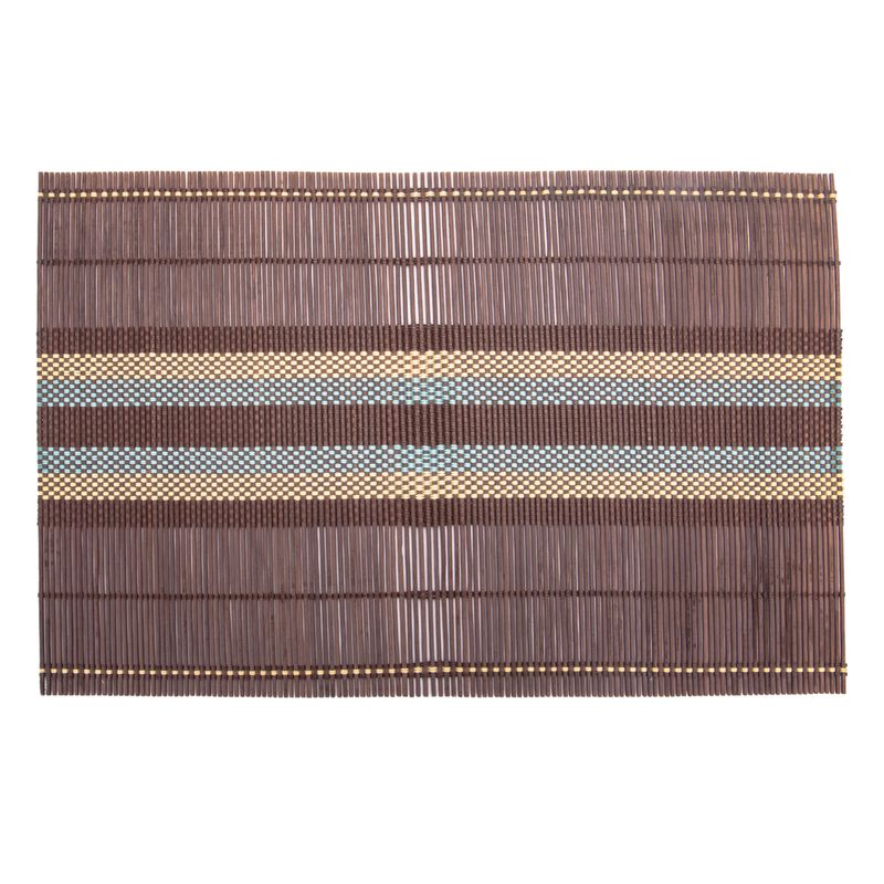 INDIVIDUAL DE MESA DE BAMBU MARRON 45X30CM