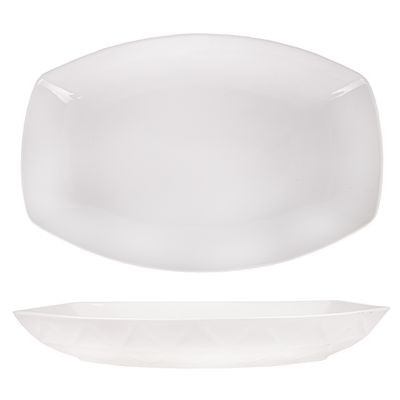 BANDEJA DE PORCELANA 32X22CM DIAMETRO X 5CM ALTURA