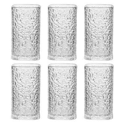 SET VASO DE VIDRIO 220ML 6PCS