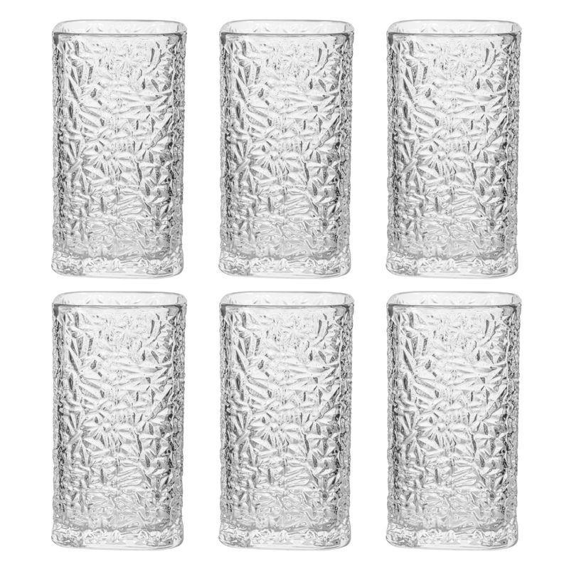 SET VASO DE VIDRIO 220ML 6PCS