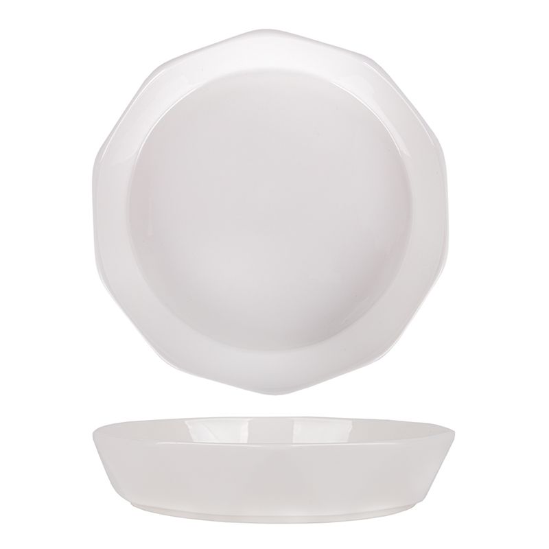BANDEJA DE PORCELANA 21CM DIAMETRO X 5CM ALTURA