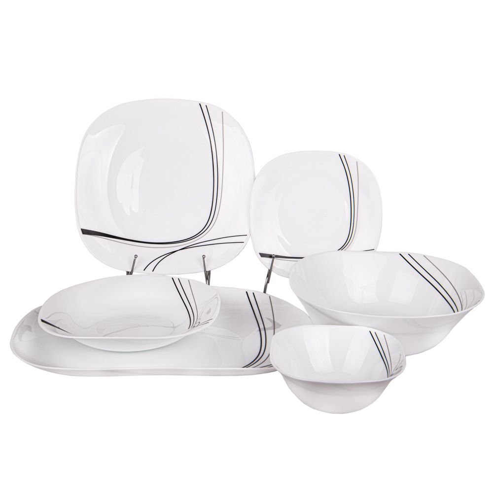 JUEGO DE VAJILLA BLANCA DE 26 PIEZAS COMPLETO