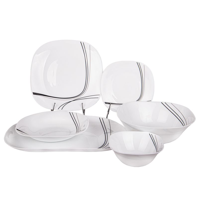 JUEGO DE VAJILLA BLANCA DE 26 PIEZAS COMPLETO