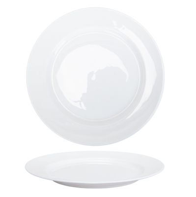 PLATO HONDO DE CERAMICA BLANCO 23CM 