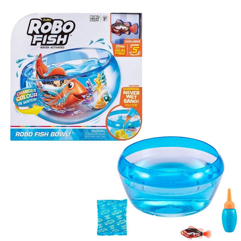 PECERA ROBO FISH CON ARENA MÁGICA Y PEZ