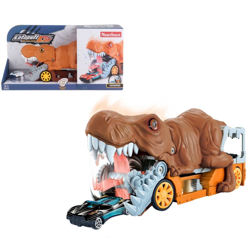 DINOSAURIO DEVORA AUTOS CATAPULT CAR