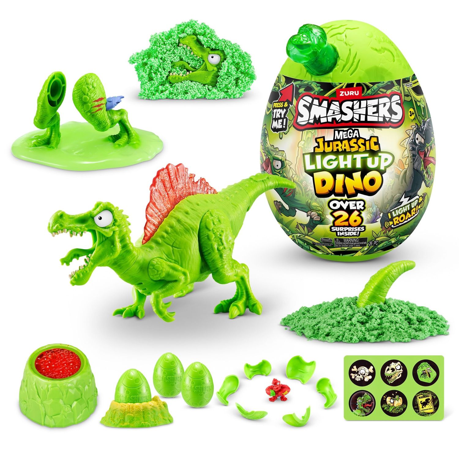 HUEVO DE DINOSAURIO SMASHERS SERIE 6 