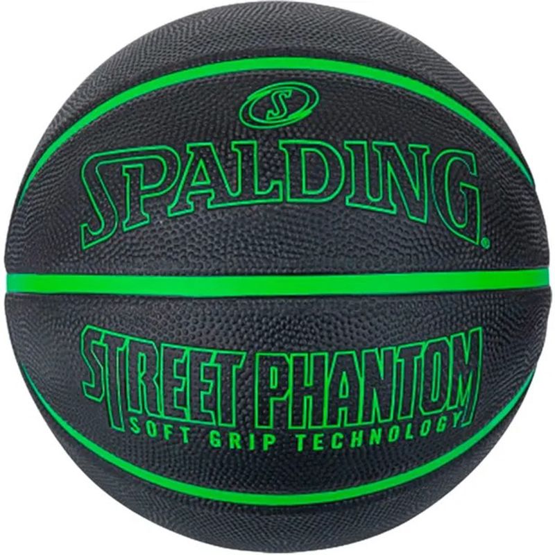 PELOTA DE BASQUET SPALDING STREET PHANTOM BLK GREEN 