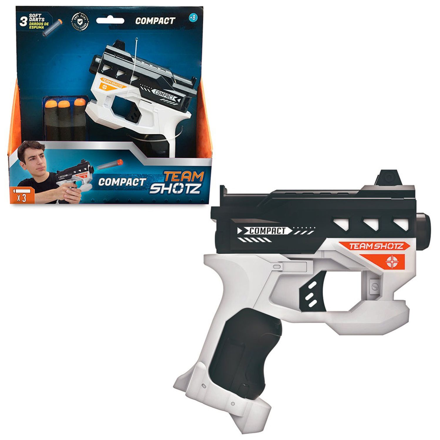 TEAMSHOTZ COMPACT C/ 3 DARDOS