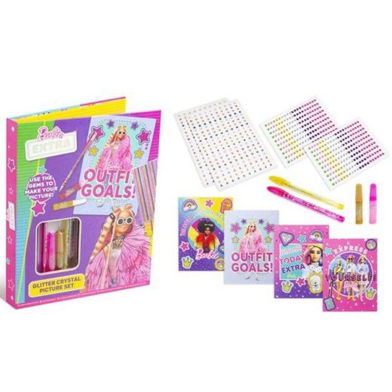 BARBIE SET DE PINTURA GLITTER Y GEMAS
