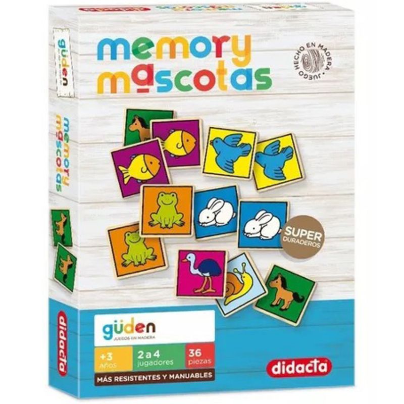 JUEGO DE MEMORY MASCOTAS GÜDEN DIDACTA