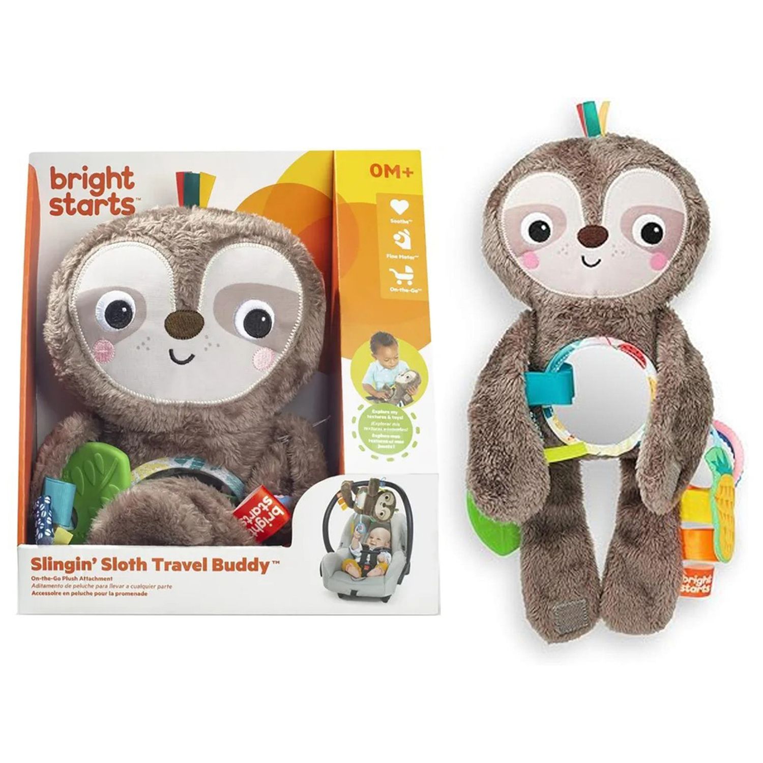 PELUCHE PEREZOSO DE ACTIVIDADES PARA BEBÉ BRIGHT STARTS 