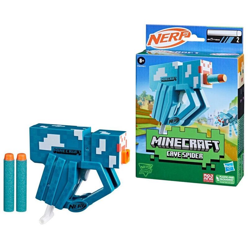 NERF MICROSHOTS MINECRAFT CAVE SPIDER BLASTER