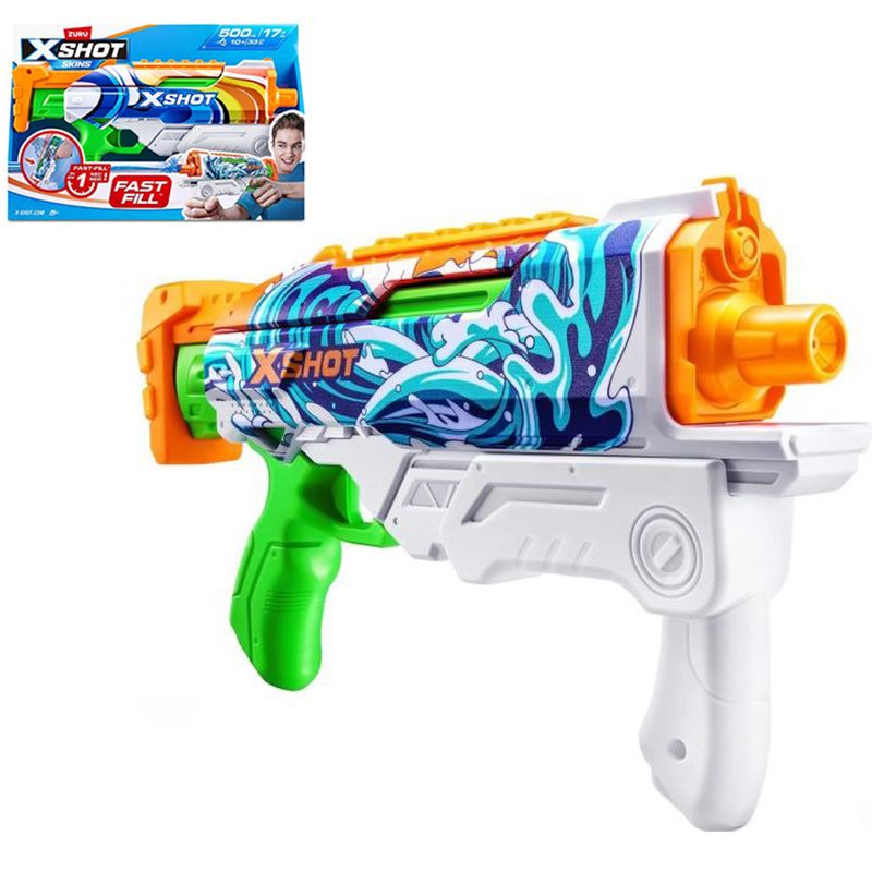 PISTOLA DE AGUA X-SHOT FAST FILL SKINS HYPERLOAD 