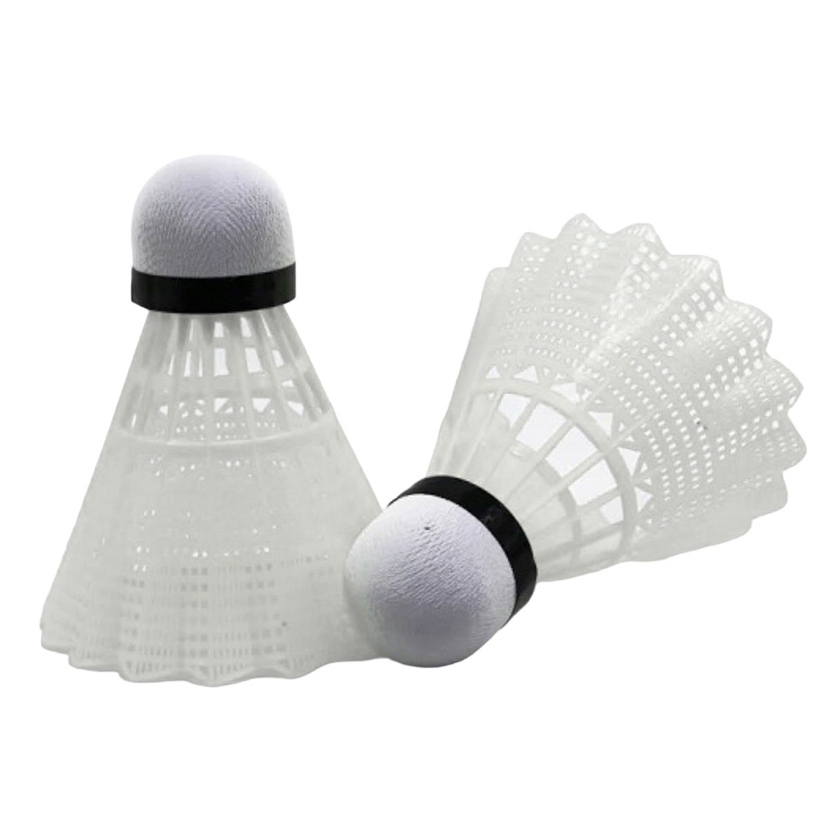 PELOTA PARA BADMINTON NYLON E CORCHO C/ 3 UNIDADES BRANCO