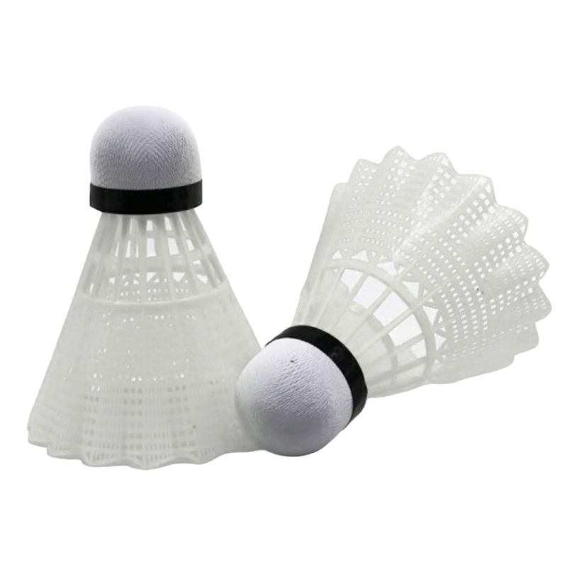 PELOTA PARA BADMINTON NYLON E CORCHO C/ 3 UNIDADES BRANCO