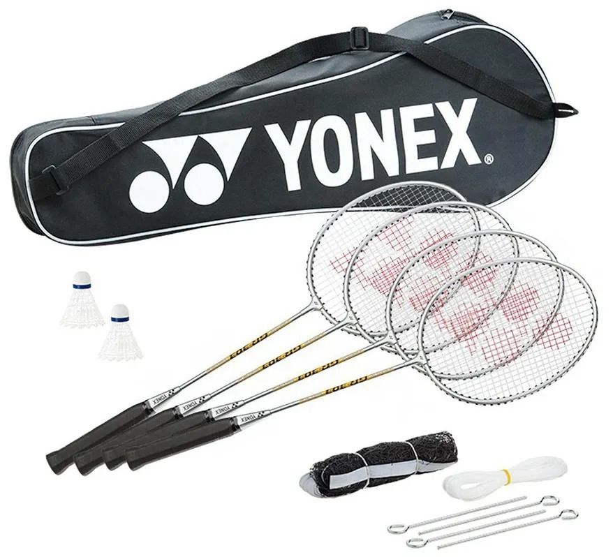 RAQUETA BADMINTONG KIT CON 4