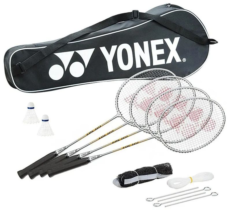 RAQUETA BADMINTONG KIT CON 4
