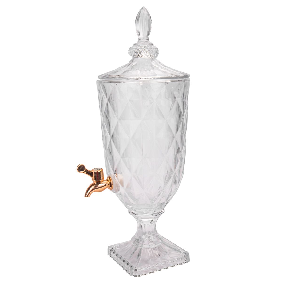 DISPENSADOR DE JUGO JARRA DE VIDRIO DIAMOND 3 LITROS CON GRIFO