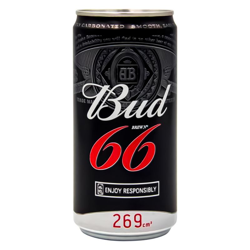 CERVEZA BUDWEISER 66 LATA 269ML