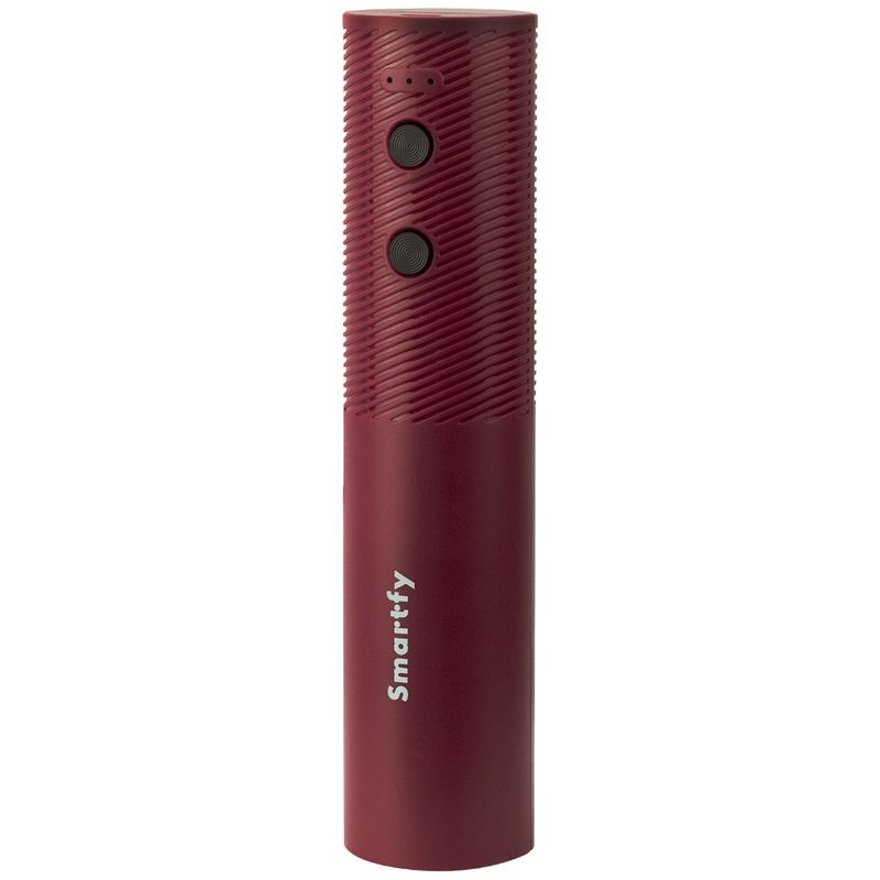 ABRIDOR DE VINO ELÉCTRICO SMARTFY AV01R 10W RECARGABLE ROJO
