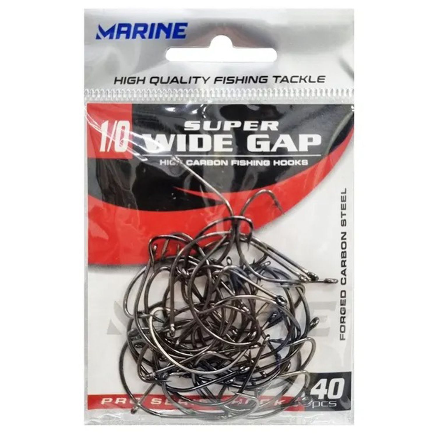 ANZUELO MARINE SUPER WIDE GAP BLACK NICKEL CT 1/0 C/ 40