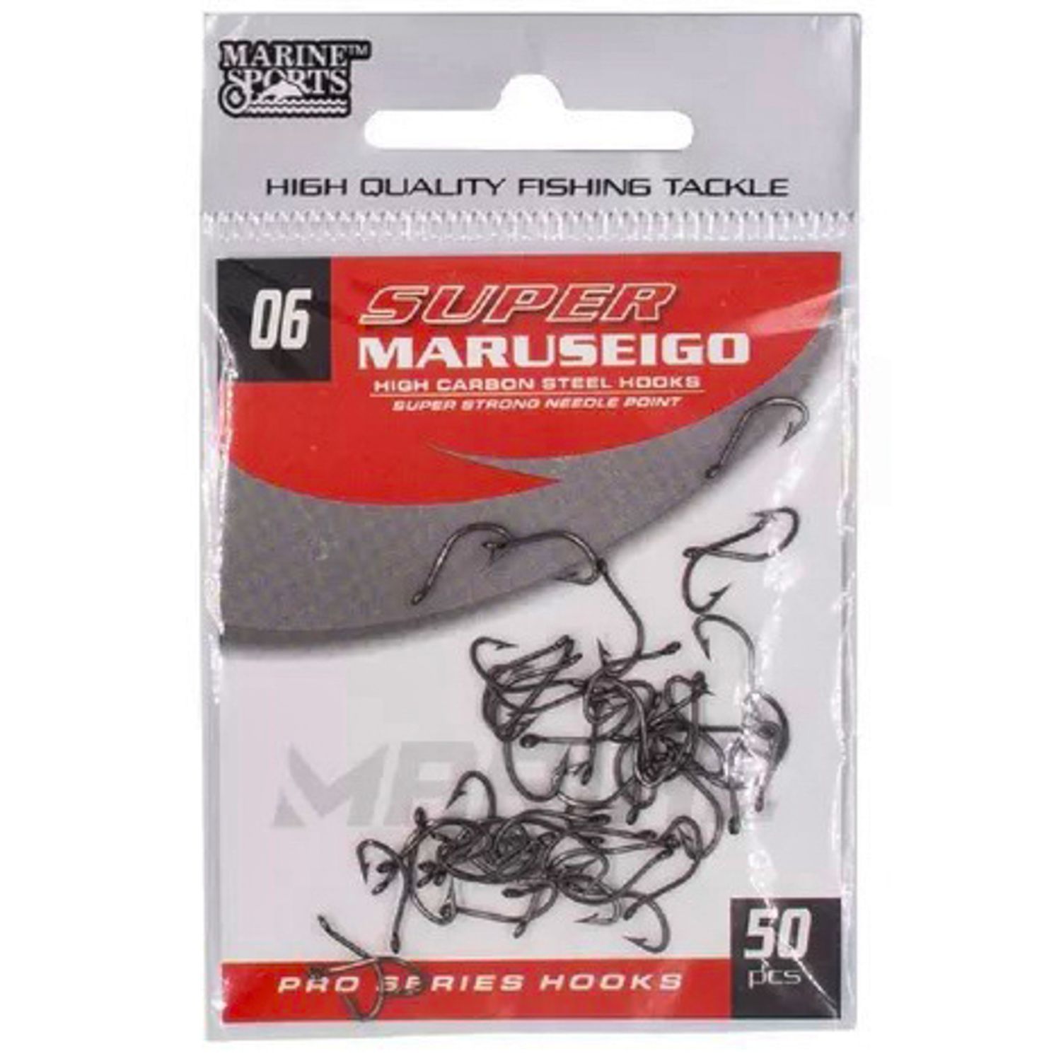 ANZUELO MARINE SPORT SUPER MARUSEIGO NICKEL Nº06 50 PIEZAS