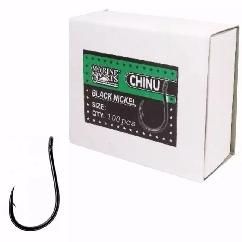 ANZUELO MARINE CHINU BLACK NICKEL CX SIZE 7 100 PCS